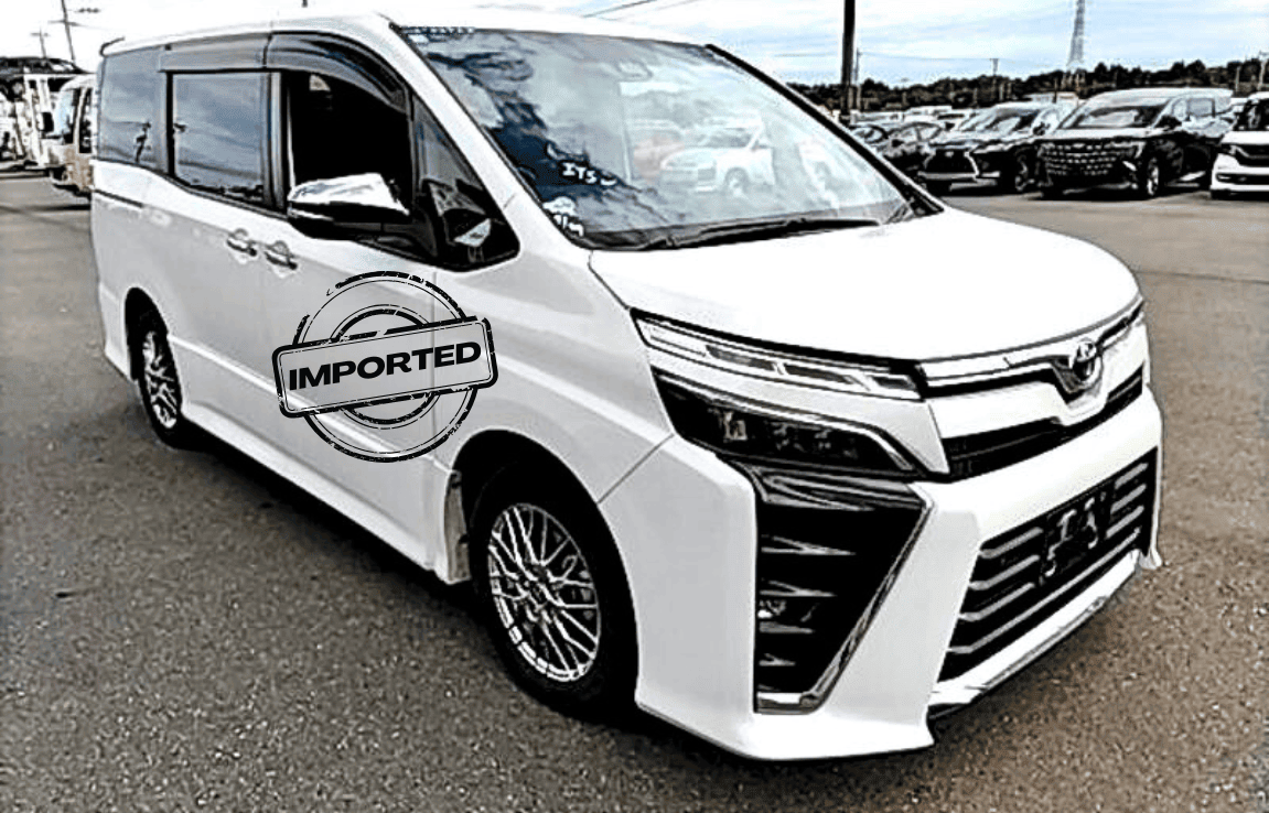 2020 Toyota Voxy HV ZS Kirameki II pearl white 1.8L hybrid MPV Japan import