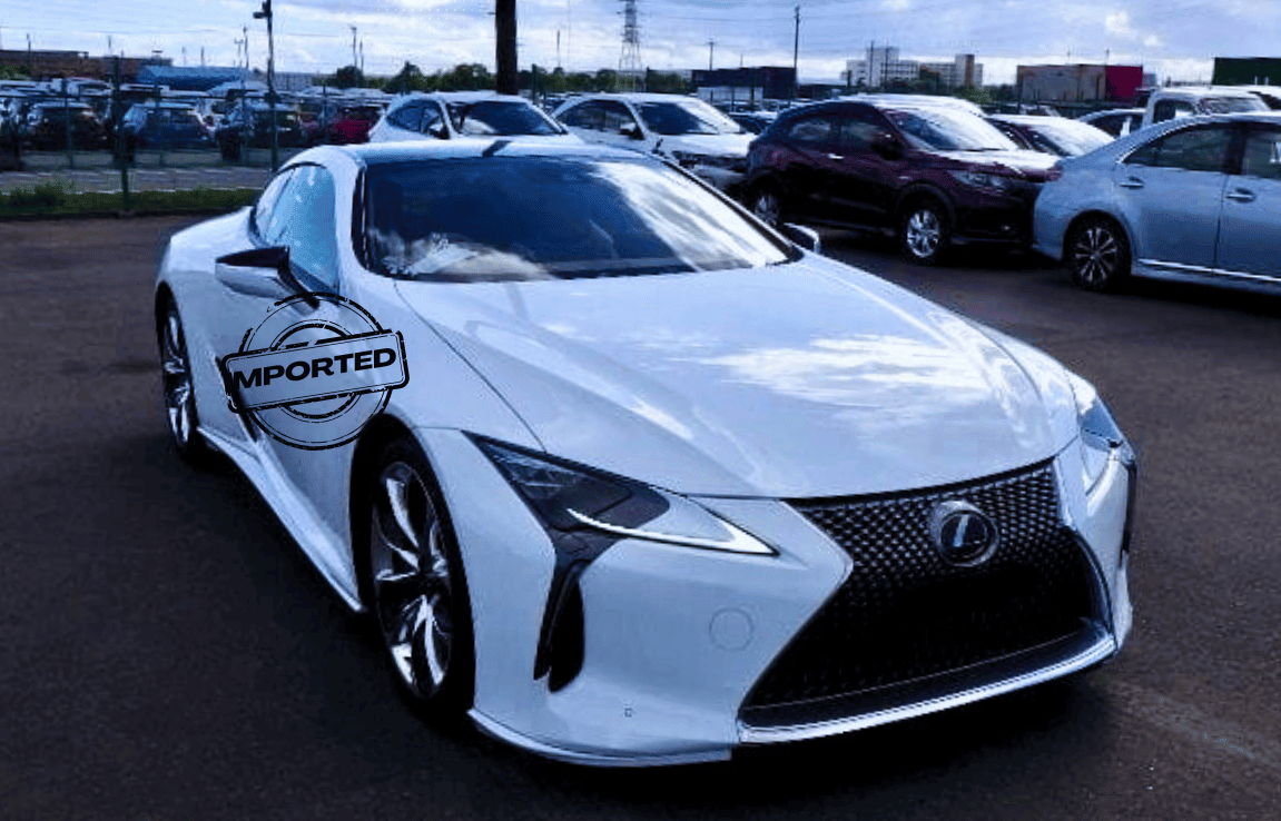 2022 Lexus LC500 L Package pearl white 5.0L V8 coupe Japan import low km